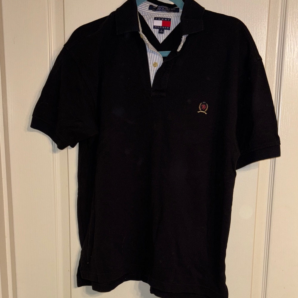 Tommy Hilfiger Men's Polo Shirt in Black